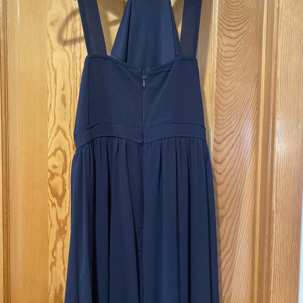 Navy Blue Floor Length Dress By Lulus Size Xl View 4